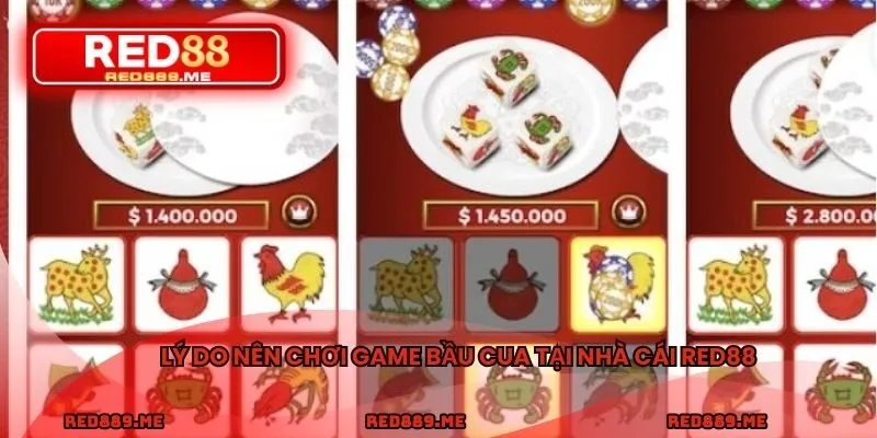 Lý do nên chơi game bầu cua tại nhà cái RED88