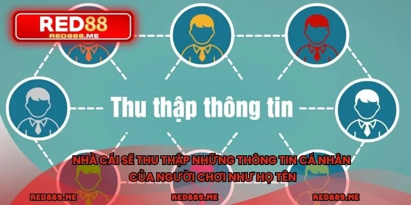 Nhà cái sẽ thu thập những thông tin cá nhân của người chơi như họ tên